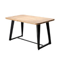 Technische titel: 'Houten Eettafel met Stalen Onderstel - Modern en Functioneel'