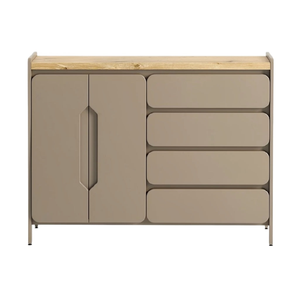 Moderne Dressoir met Houten Top en Eenvoudig Design
